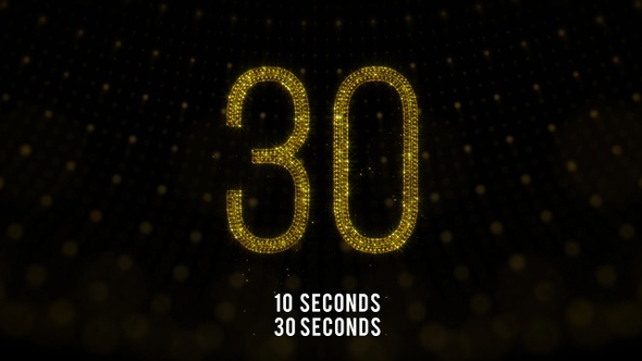 Golden Countdown 30 Seconds and 10 Seconds