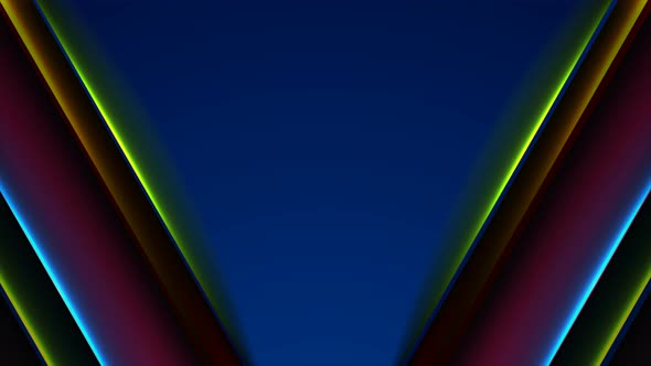 Colorful Neon Glowing Lines