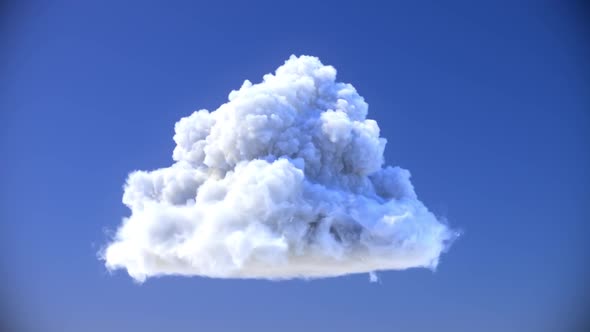 Live Cloud In Blue Background