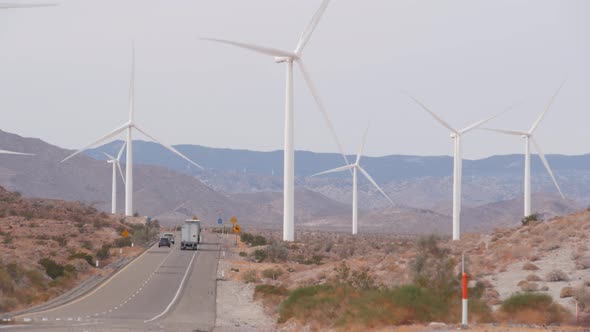 Windmills on Wind Farm Wind Mill Energy Generators