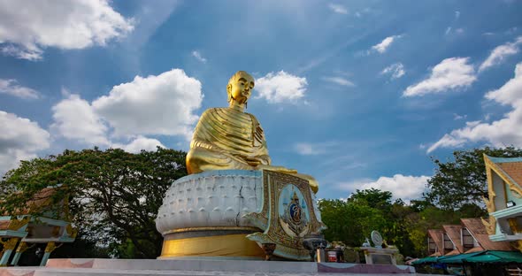 Golden Buddha statue alt