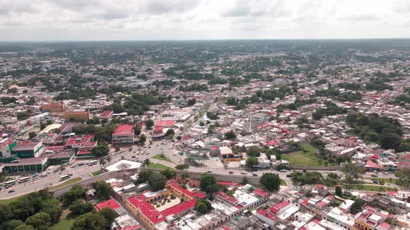 Flying over campeche Mexico, in the maya region alt