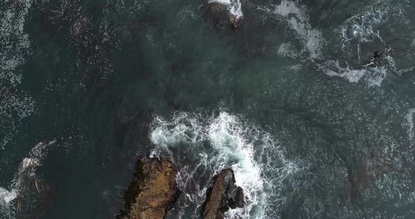Aerial View of Big Sur Coast High Way 1 near Monterrey California alt