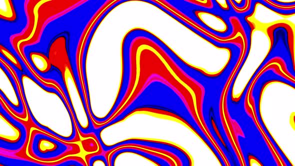 Abstract colorful wavy liquid background.