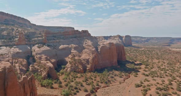Aerial Panoramic Overview of Valley Wilderness Near Scottsdale Arizona alt