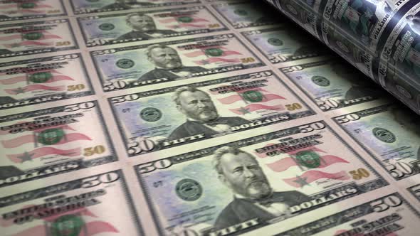 Dollar money banknotes printing seamless loop alt