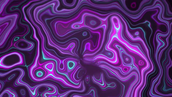 Animated Colorful Neon Marble Background. Bright Trending Colors