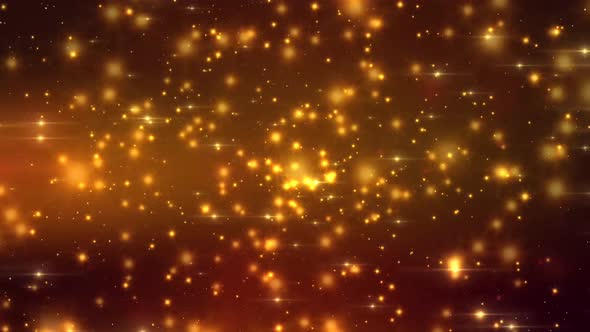 Golden Stars Motion Loop Background