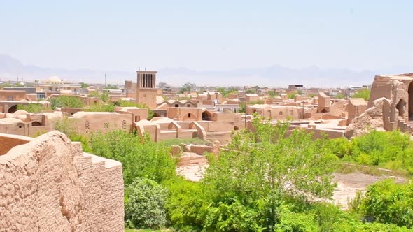 Yazd City Rooftop Panorama alt