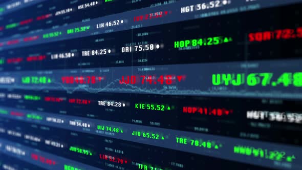 Digital Stock Exchange Financial Data Analysis Information Panel