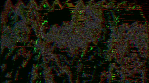 Abstract Glitch Holographic Background