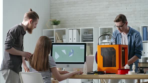 Team of Designers Creating 3D Models for Printing alt