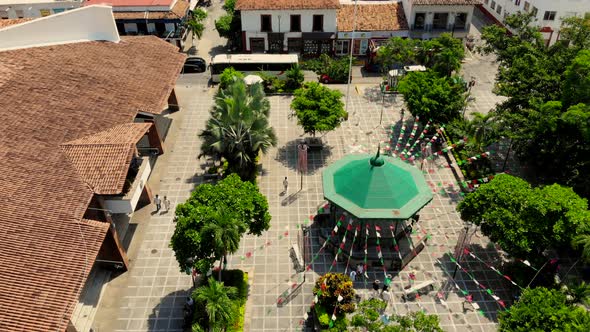 Central square in municipality of puerto vallarta jalisco mexico mexican decorations alt