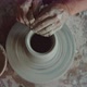 Hands of Potter Throwing Clay Vase on Wheel - VideoHive Item for Sale