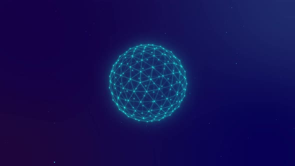 The blue ball of particles spins and explodes alt