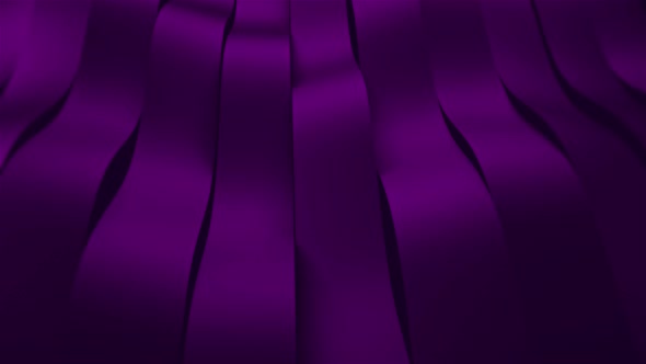 3d Wavy Band Dark Purple