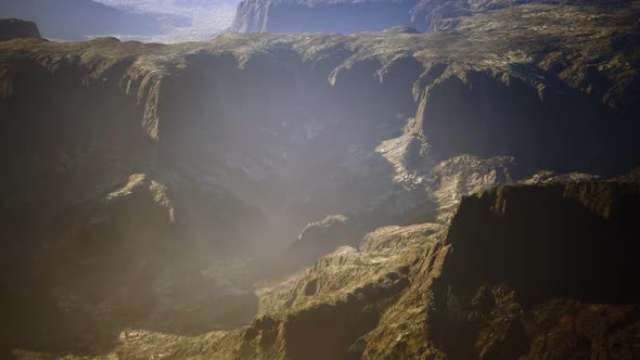 Desert Landscape on the Volcanic Island of Canary Islands alt