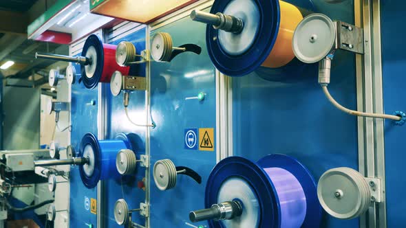 Electrical Wire Production Line at a Modern Factory alt