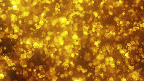 Gold Circles Background