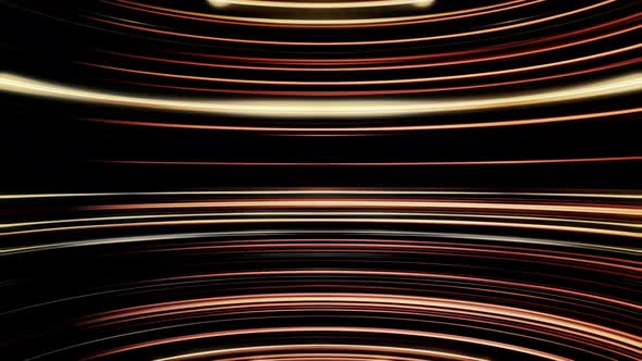 Curved 3d flowing horizontal waves, seamless loop alt