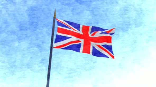 United Kingdom Flag Stop Motion