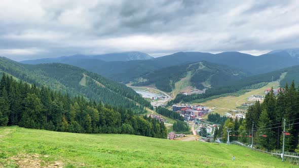 Lift in the Offseason at a Ski Resort