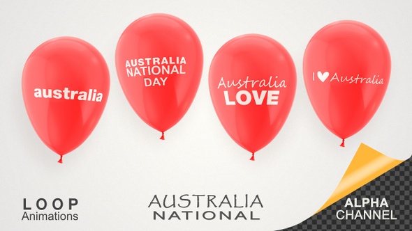 Australia National Day Celebration Balloons