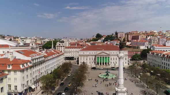 Lisbon Square Pedro IV Aerial alt