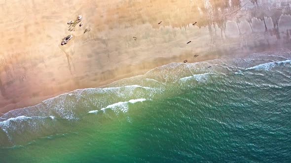 Overhead Drone Footage of Beach, Stock Footage | VideoHive