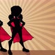 Super Kids Ray Light Silhouette - VideoHive Item for Sale