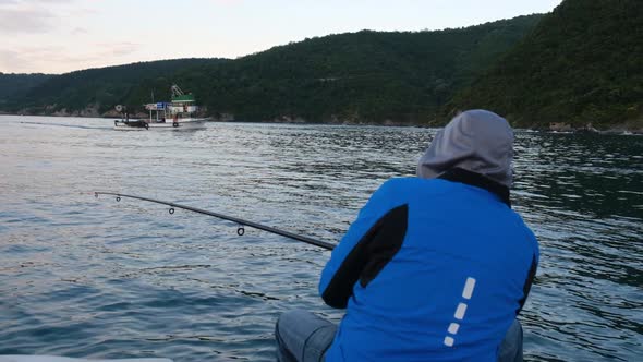 Fisherman At Sea