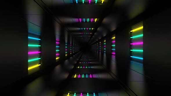 Neon Colorful Tunnel