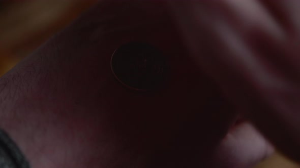 Coin is flipped in the air by hand of man in coin toss 16 alt