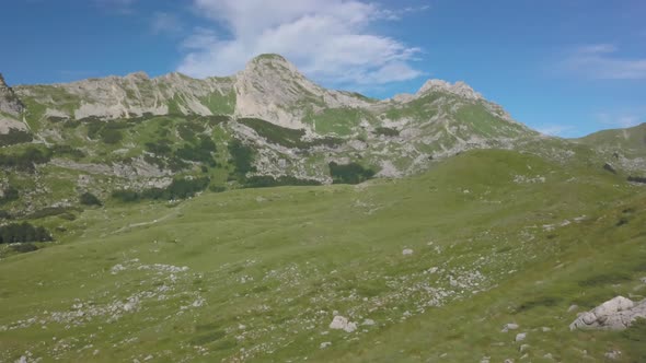 Aerial View on Bobotov Kuk Near the Durmitor Park, Montenegro