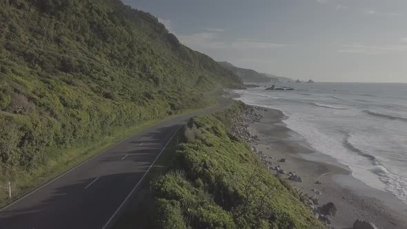 New Zealand coastal road
