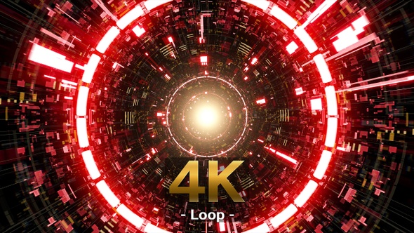 Red Circle Light Hi Tech Tunnel alt