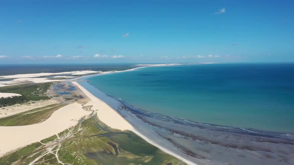 Jericoacoara Brazil. Tropical scenery for vacation travel. Northeast Brazil. alt