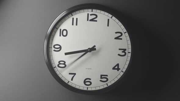 Clock Face 1.1 in Time Lapse on Wall