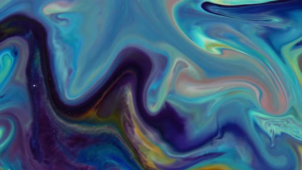 Colorful Liquid Ink Colors Blending Burst Swirl Fluid 124