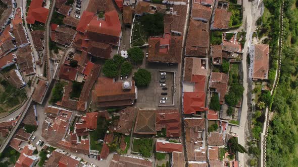 Village of Óbidos Top View Portugal alt
