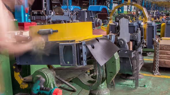 Radiator Assembling on Tractor Timelapse While Conducting Tune Up Maintenance on the Tractor alt