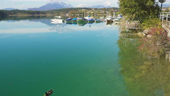 Autumn View Of Austrian Lake Faakersee 3 alt