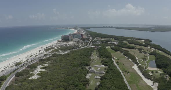 Aerial View of Cancun