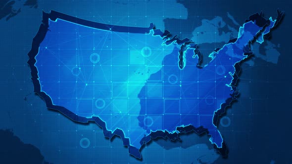 Business Map Technology Usa Concept alt