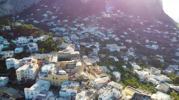 Capri Town at Sunset Italy alt