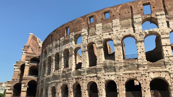 Close Up View of Famous Colosseum in Italy alt