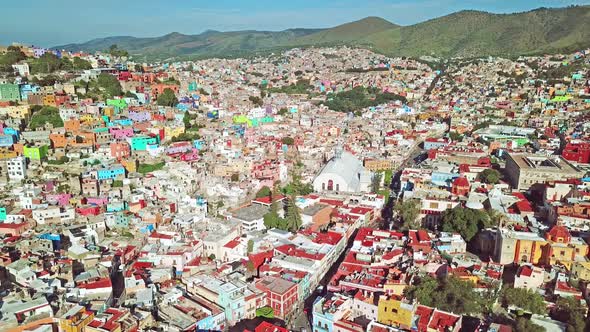 General view of Guanajuato city.