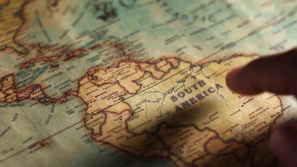 Old Map of  South America 1484 alt