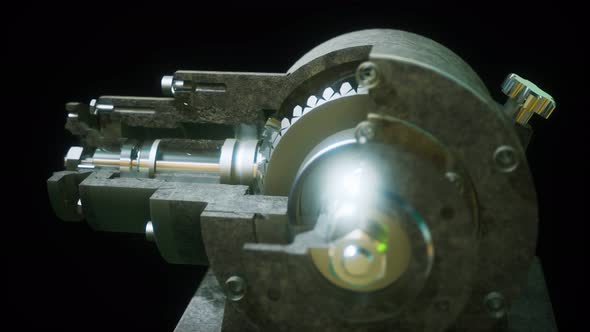 Metal Closeup Gear Box alt