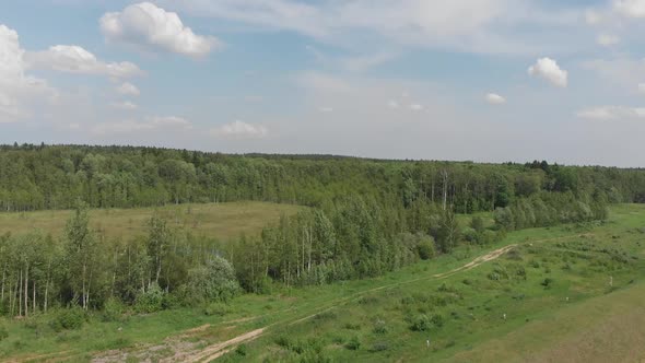 Drone Shooting of the Foreststeppe Nature in Russia
